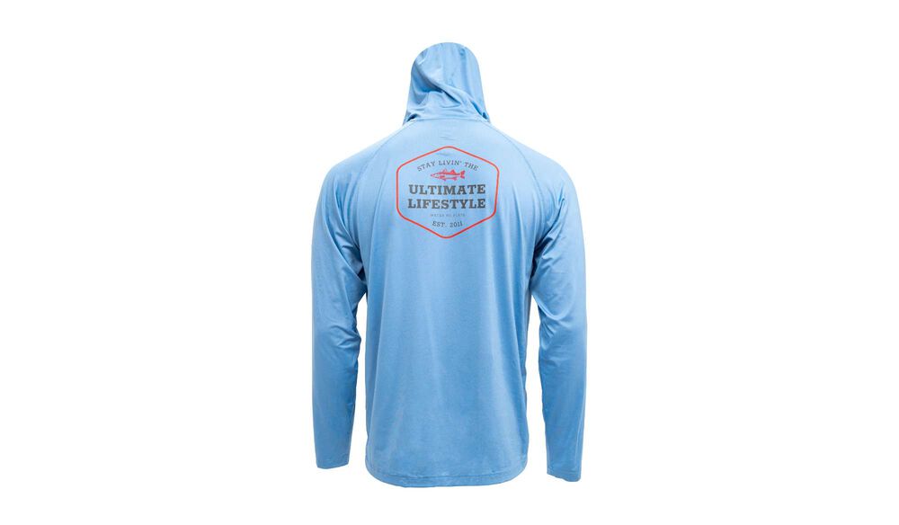 Ultimate Lifestyle™ Performance Hooded Long Sleeve Carolina Blue - L